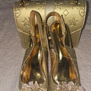 Gold Shoes and Gold Purse